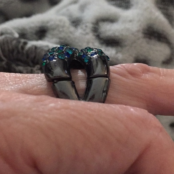 2-colored Stone Ring - Picture 2 of 3
